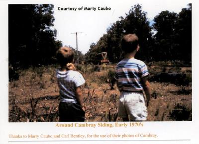 Around Cambray Siding, early 1970's