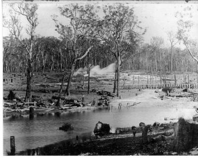 Ellis Creek under construction 1914