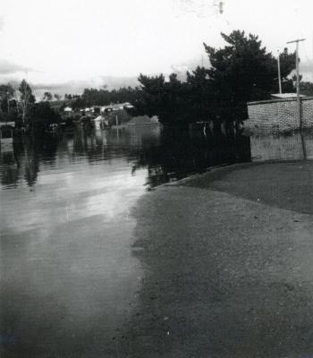 Looking South towards Hospital from Rowe's Garage
