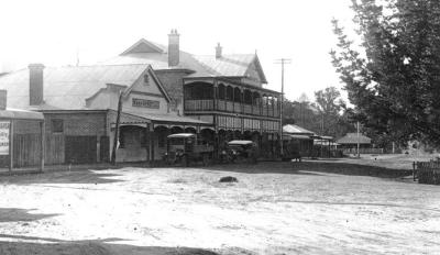 Nannup - with dog lying in the middle of the main street