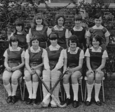 1966 Nannup District High School Girls Hockey Team.