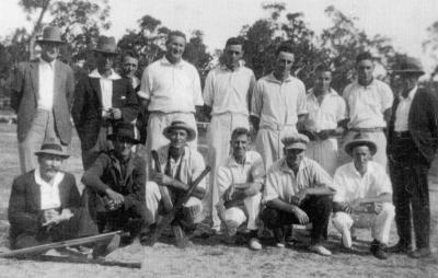 1933 Nannup Cricket Team - Runners up