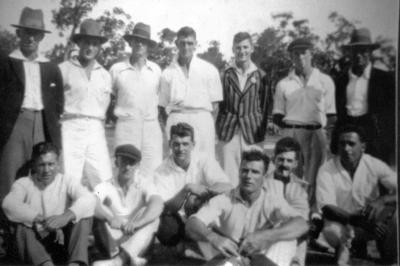1933 East Nannup Cricket Team - Premiers
