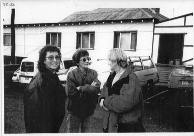 Sydney Olympic Games 2000.  Torch around Australia.  July 1999 in Nannup. L-R Beryl Hemsworth, Gillian Pinkerton, Jackie Myers. 