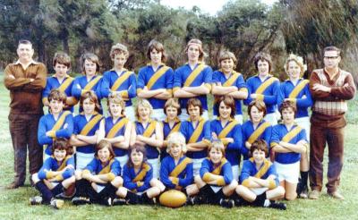 Busselton Junior Football Association. Under 14 Premiers 1976