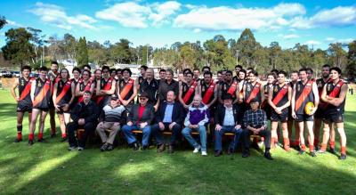60 years celebration of the Lower South West League. The 1959 Nannup Bombers.