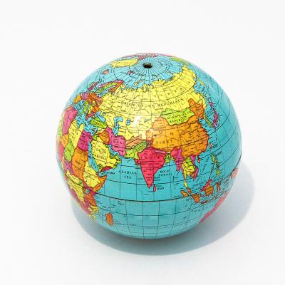 SMALL METAL WORLD GLOBE WITHOUT STAND