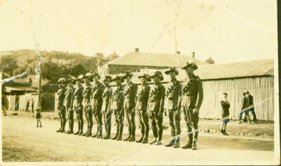 LIGHT HORSE SOLDIERS IN CLINTON STREET, TOODYAY