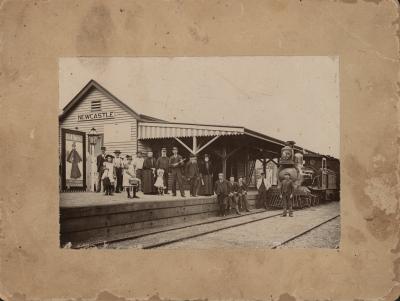 NEWCASTLE RAILWAY STATION 1897
