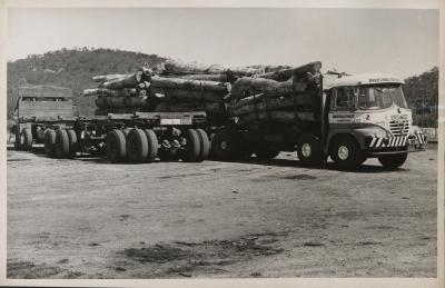 INDUSTRIAL EXTRACTS LTD SEMI TRAILER NO 2 WITH LOGS