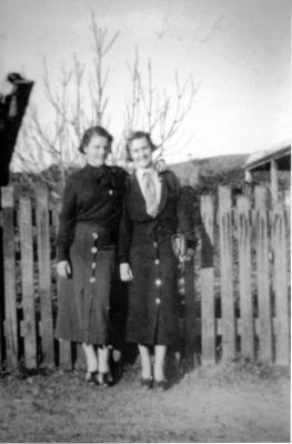 Lorna Cahill and Myra Green 1936