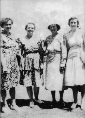 Kath Stallard, B Vallance, Mrs. Harrison & Velma Sexton