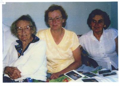 Mrs. Hannah Harrison with daughters Myrtle & Kath