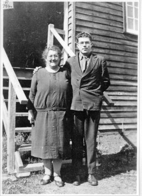 Ada & Son Norman Smith out front of their Nannup home.