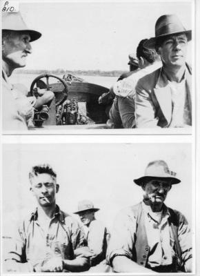 Photograph taken at Augusta - Fred Coleman, Joe Rydings and Jack Sartori fishing on the Blackwood River