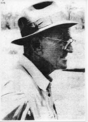 H W B Talbot working in the field 1941.