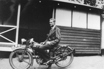 Ted Summerville - Only teacher at East Nannup on motorbike