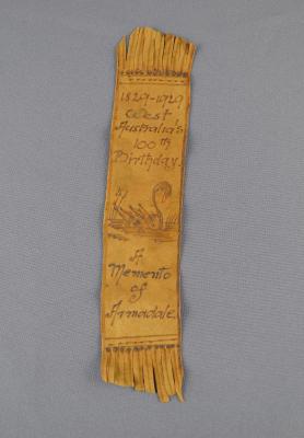 LEATHER BOOKMARK WA CENTENARY