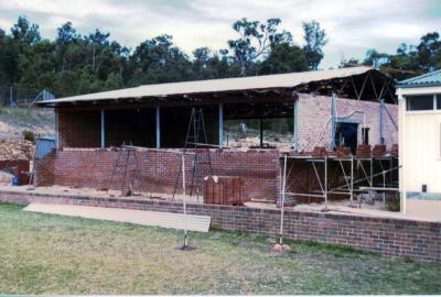 School under construction - Library
