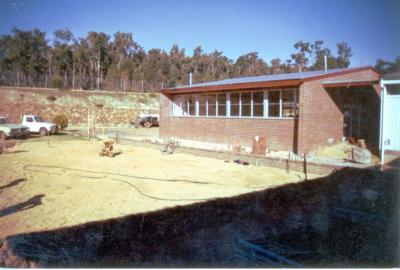 School under construction - Library