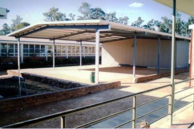 School Under Construction - Covered Area 1985