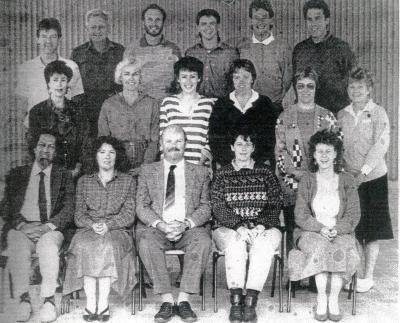 Nannup District High School 1987. Staff
