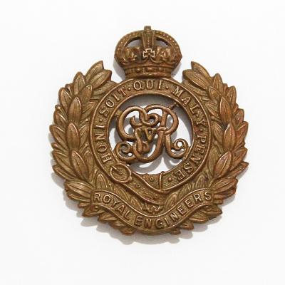 ROYAL ENGINEERS HAT BADGE, WW1 ERA