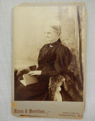 SMALL STUDIO PORTRAIT ON CARD, ANN ELIZABETH WHITFIELD