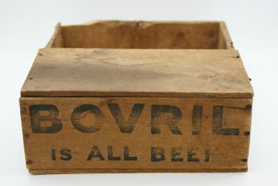 WOODEN BOVRIL BOX