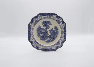 BLUE AND WHITE PLATE, LANDSCAPE