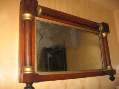 WALL MIRROR; WOOD FRAMED