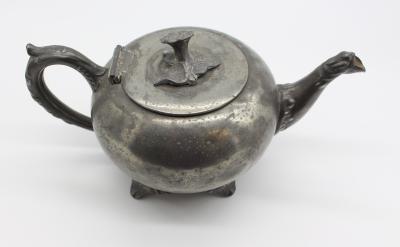 TEAPOT; PEWTER