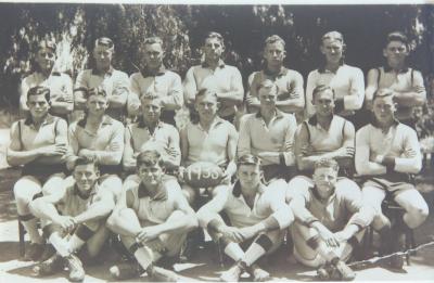 Black and White photograph Muresk Football Team