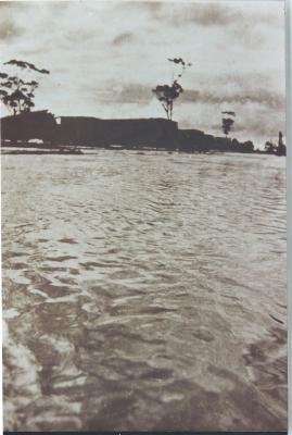 Black and White photograph Kellerberrin flood