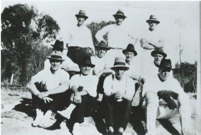 Black and White photograph Mt Stirling Cricket Club