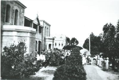 Black and White photograph Opening of extension to Roman Catholic Convent