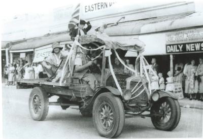 Black and White photograph.  Back to Kellerberrin weekend.  Truck drived by Tom Drury