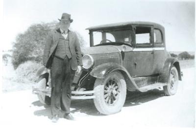 Black and White photograph.  Joe Cole Head Master Kellerberrin School 1920's