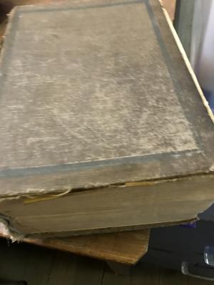 Hard cover book bound with cloth spine. 2129 pages of Dictionary words and definitions 57 pages - a pronouncing dictionary of Biography 67 pages - Populations of countries 5 pages - principal geographic features of the world 2 pages - Forms of address ...