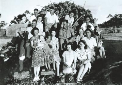 Black and White photograph Forsyth Family