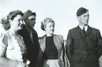 Black and White photograph Don Forsyth WWII and others