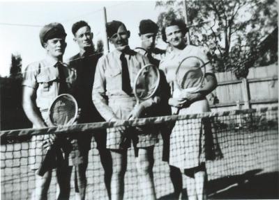 Black and White photograph Don Forsyth and Others