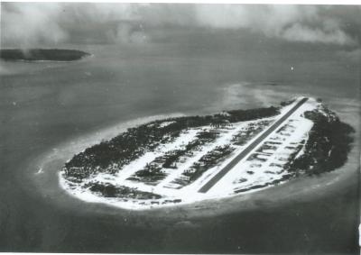 Black and White photograph Middleburg Island WWII