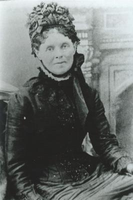 Black and White photograph.  Charlotte Sewell.  First white woman to live in Kellerberrin Area