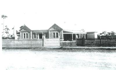 Black and White photograph.  Kellerberrin Hospital