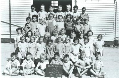 Black and White photograph.  Kellerberrin class 1 and 11