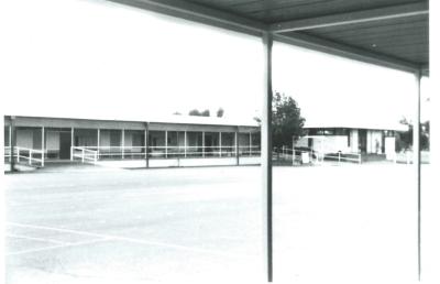 Black and White photograph.  Kellerberrin District High School