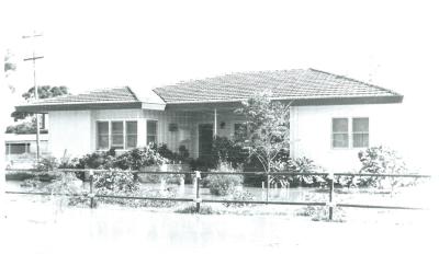 Black and White photograph. Kellerberrin Anglican Rectory, Sewell St