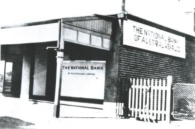 Black and White photograph.  National Australia Bank - Doodlakine