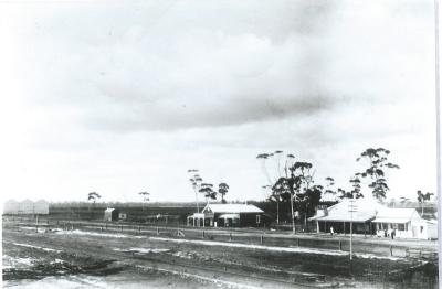 Black and White photograph.  East Massingham St, Kellerberrin